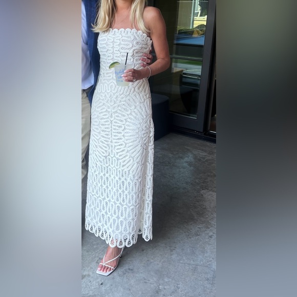 Simkhai Elise Midi dress, worn once for a few hours, in perfect condition - Picture 2 of 3